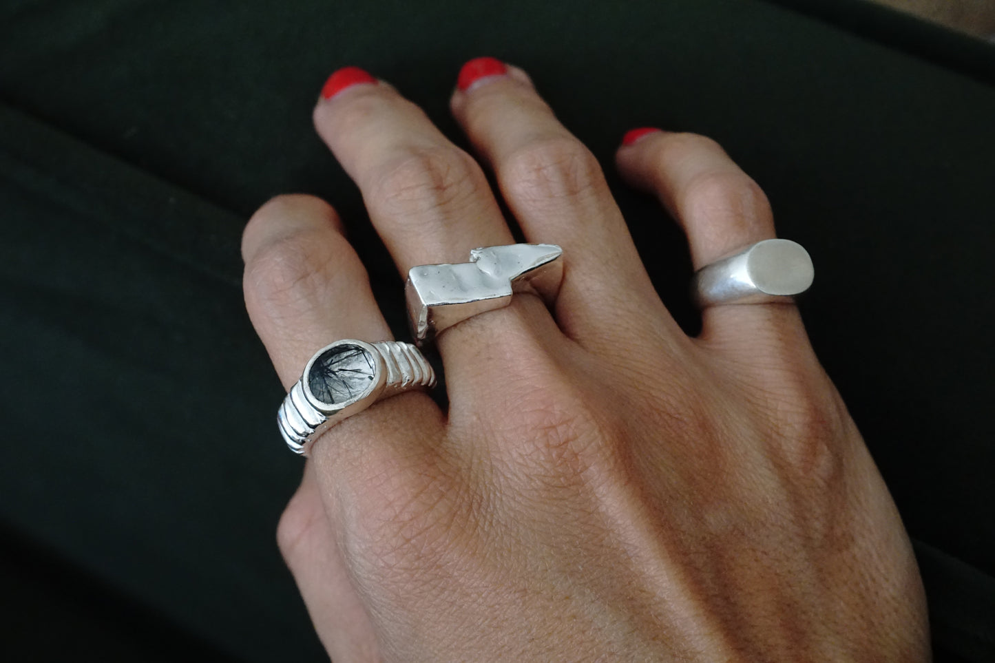 Anillo Melting rayo